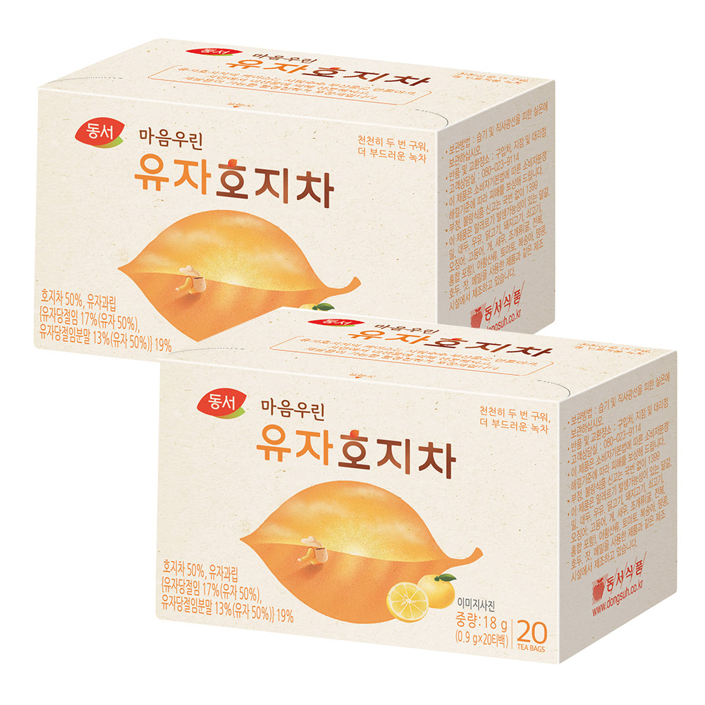 동서 마음우린 유자호지차20T x 2개입  총40T